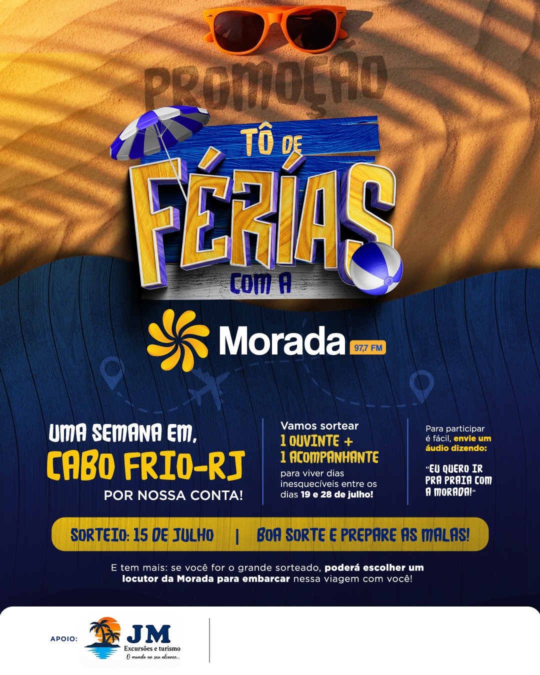 TÔ DE FÉRIAS COM A MORADA